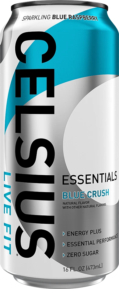 CELSIUS ESSENTIALS SPARKLING BLUE CRUSH 16OZ
