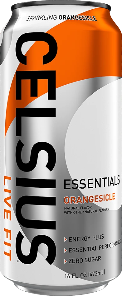 CELSIUS ESSENTIALS SPARKLING ORANGESICLE 16OZ