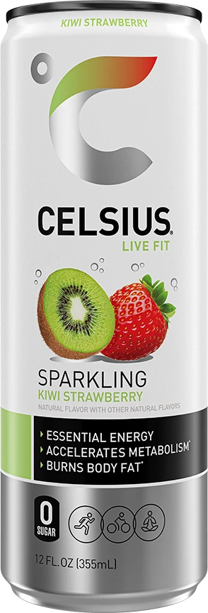 CELSIUS SPARKLING KIWI STRAWBERRY 12OZ