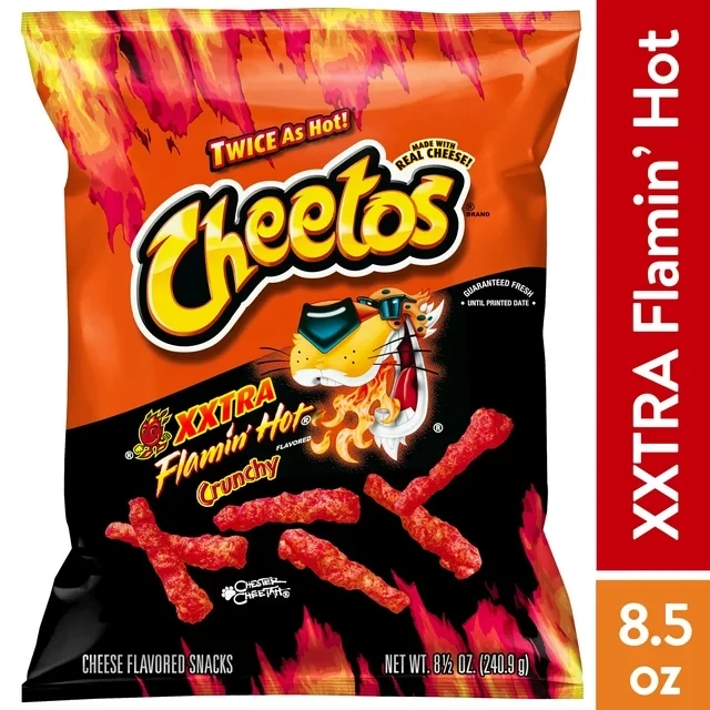 CHEETOS CRUNCHY XXTRA FLAMIN HOT 8.5OZ