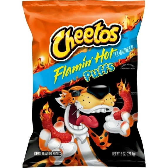 CHEETOS FLAMIN HOT PUFFS 8OZ