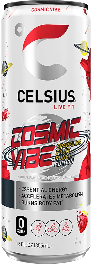 CELSIUS SPARKLING COSMIC VIBE 12OZ