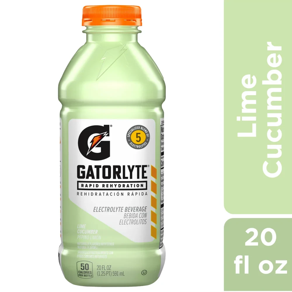 GATORLYTE ELECTROLYTE BEVERAGE LIME CUCUMBER 20OZ