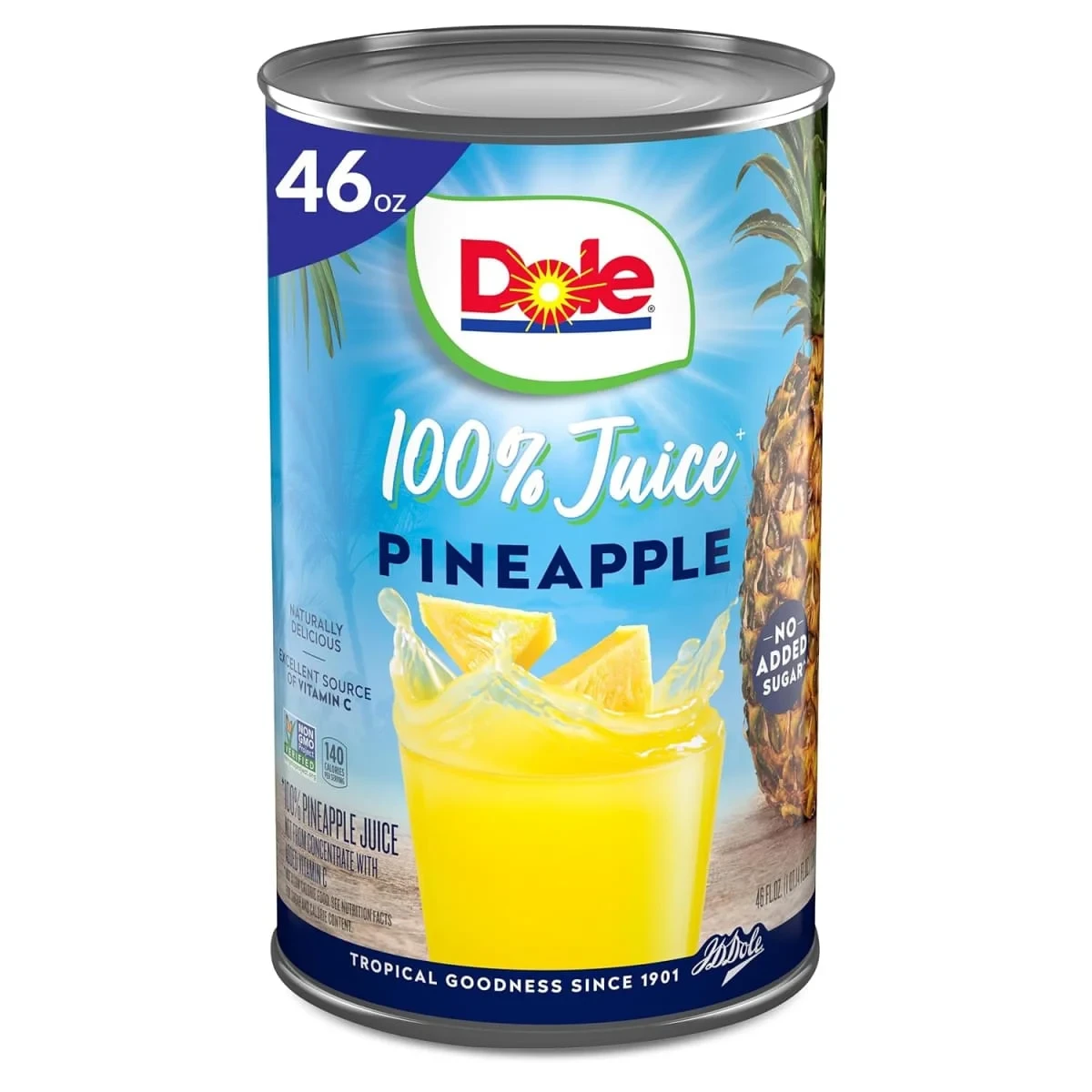 DOLE PINEAPPLE 100% JUICE 46OZ