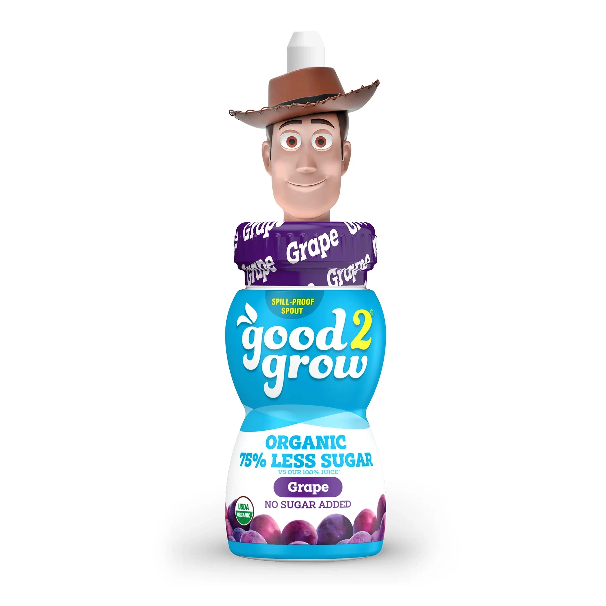 GOOD2GROW 75% LESS SUGAR GRAPE 6OZ