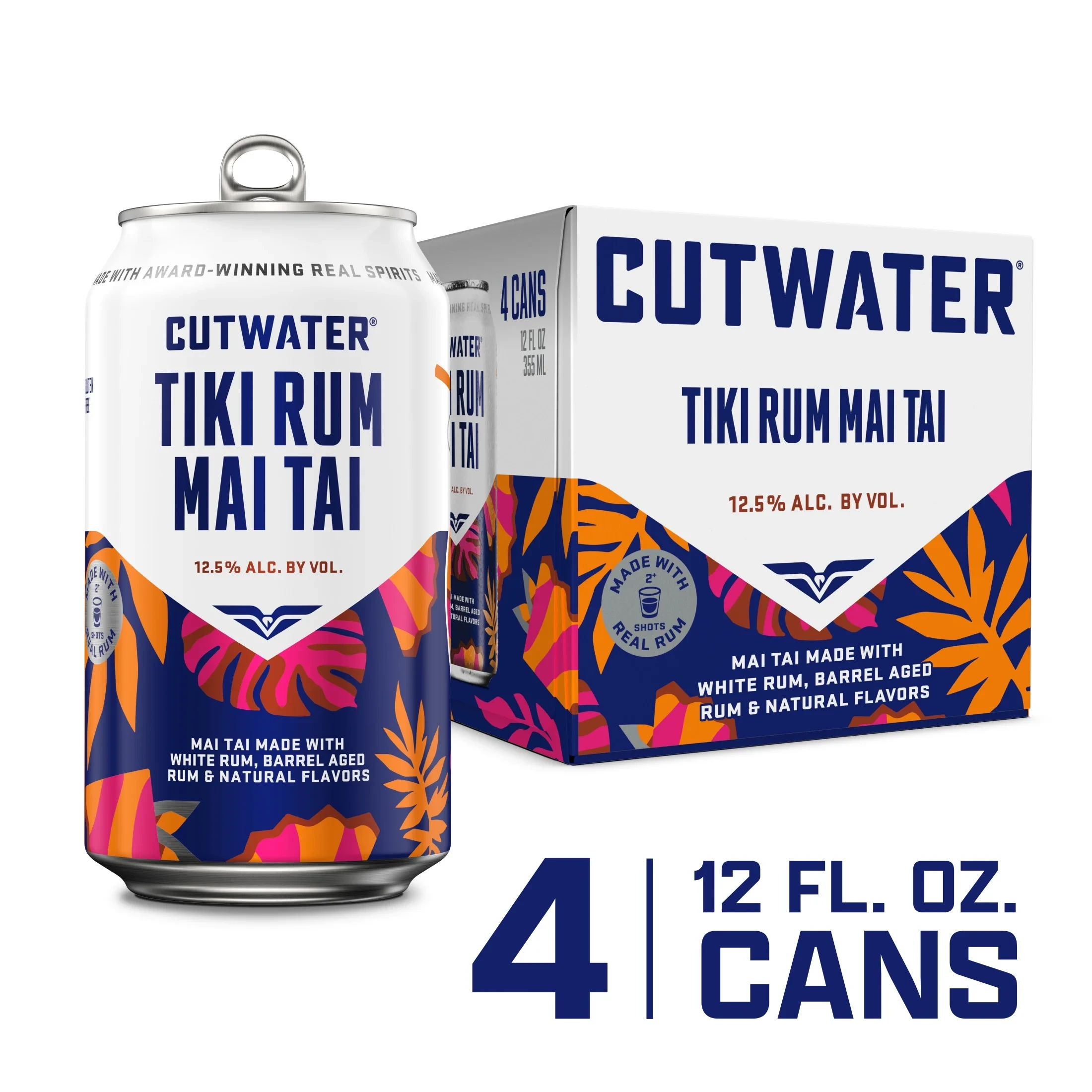 CUTWATER TIKI RUM MAI TAI COCKTAIL CANS 4PK