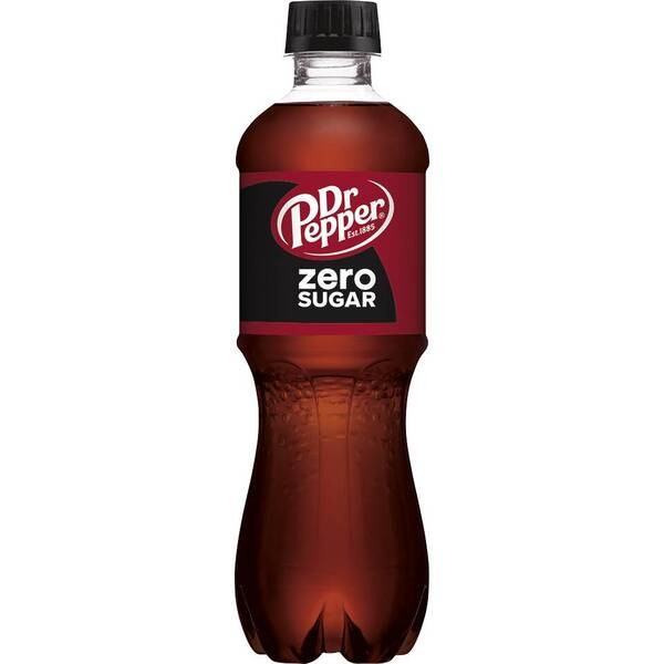 DR. PEPPER ZERO SUGAR SODA 20OZ