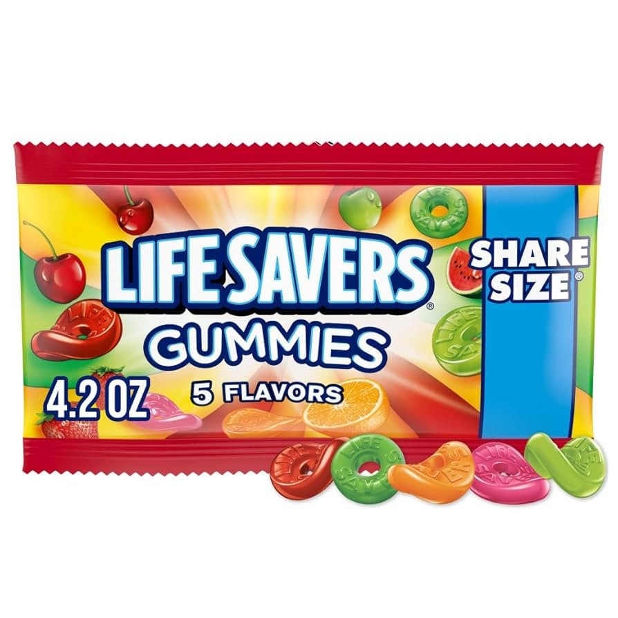 LIFE SAVERS 5 FLAVORS GUMMIES CANDY 4.2OZ
