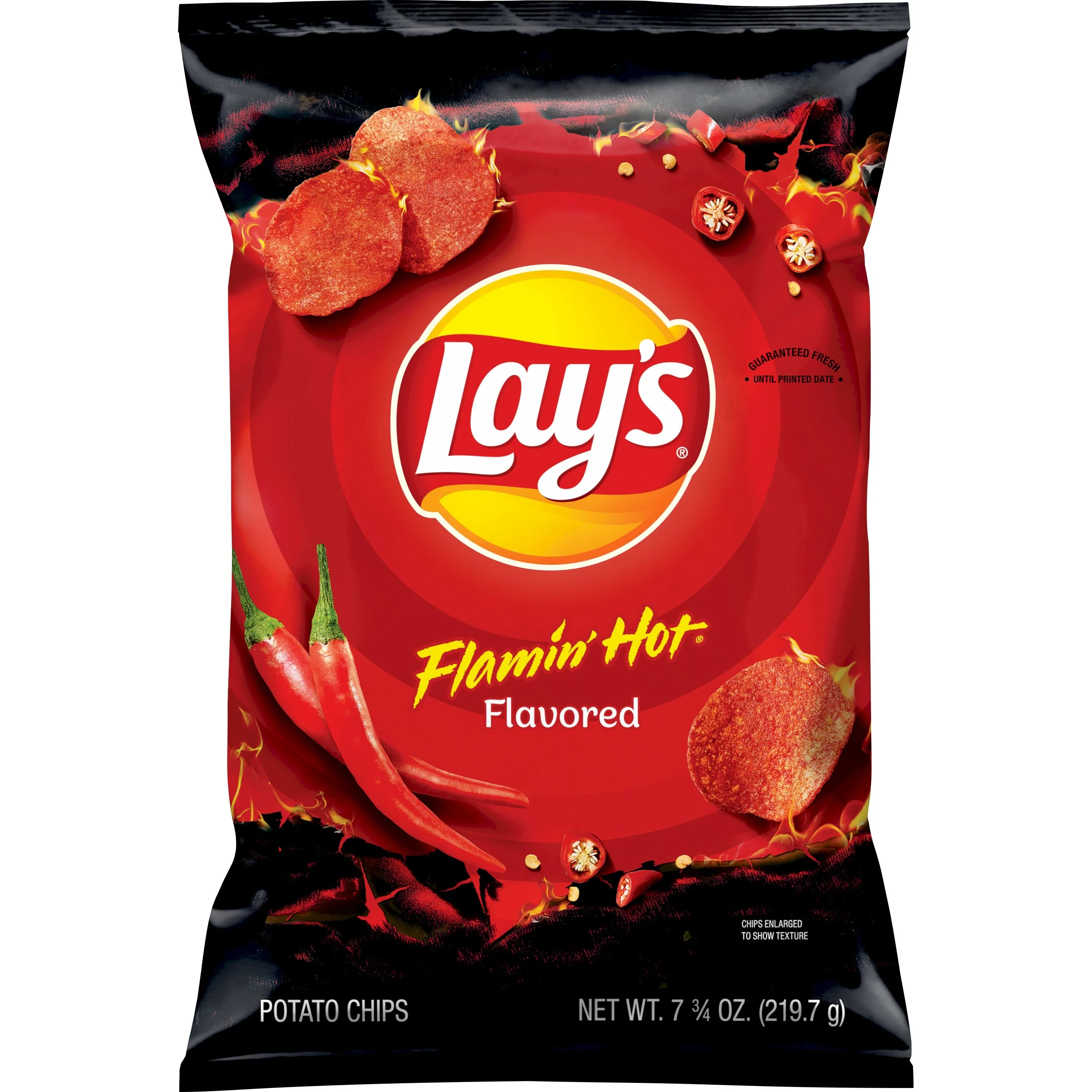 LAYS FLAMIN HOT POTATO CHIPS 7.75OZ