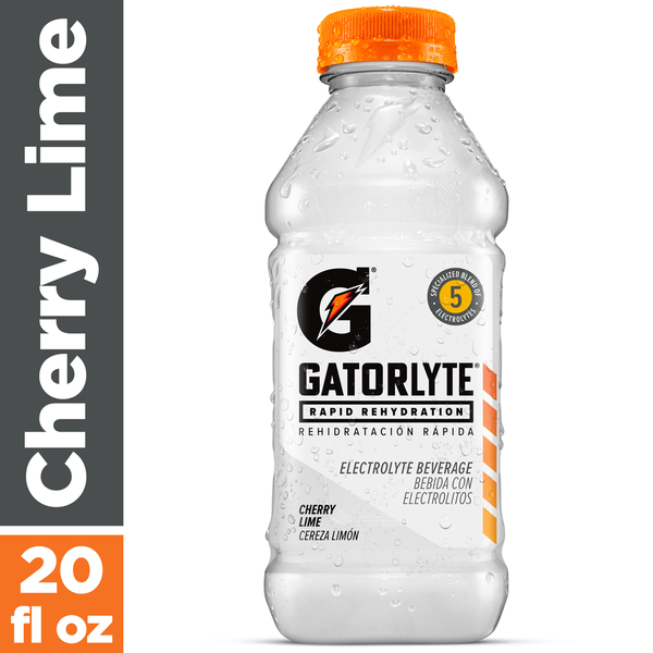 GATORLYTE ELECTROLYTE BEVERAGE CHERRY LIME 20OZ