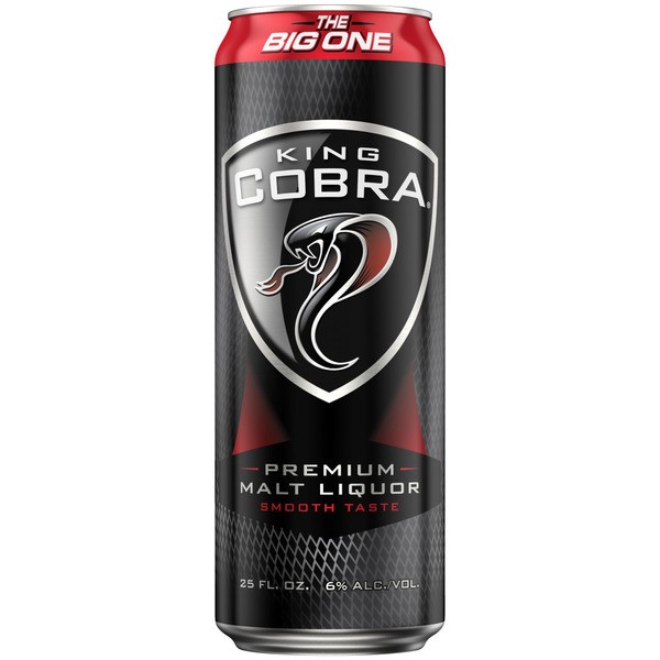 KING COBRA PREMIUM MALT LIQUOR CAN 25OZ
