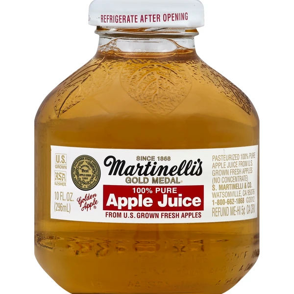MARTINELLI'S 100% PURE APPLE JUICE 10OZ