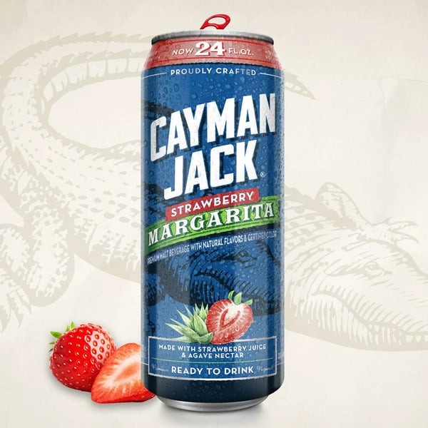 CAYMAN JACK STRAWBERRY MARGARITA 24OZ