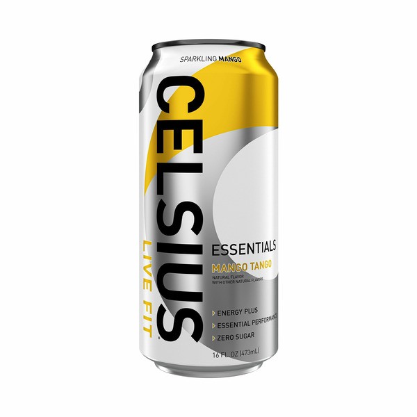 CELSIUS ESSENTIALS SPARKLING MANGO TANGO 16OZ
