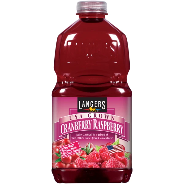 LANGERS CRANBERRY RASPBERRY JUICE 64OZ