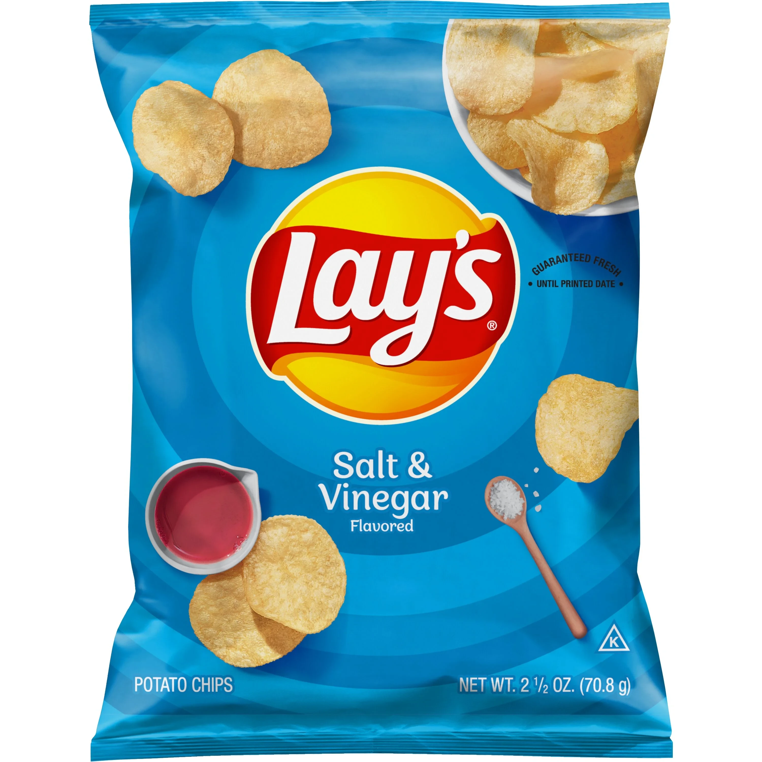 LAY'S SALT & VINEGAR FLAVORED POTATO CHIPS 2.5OZ
