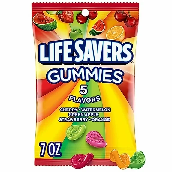 LIFE SAVERS 5 FLAVORS GUMMIES CANDY 7OZ