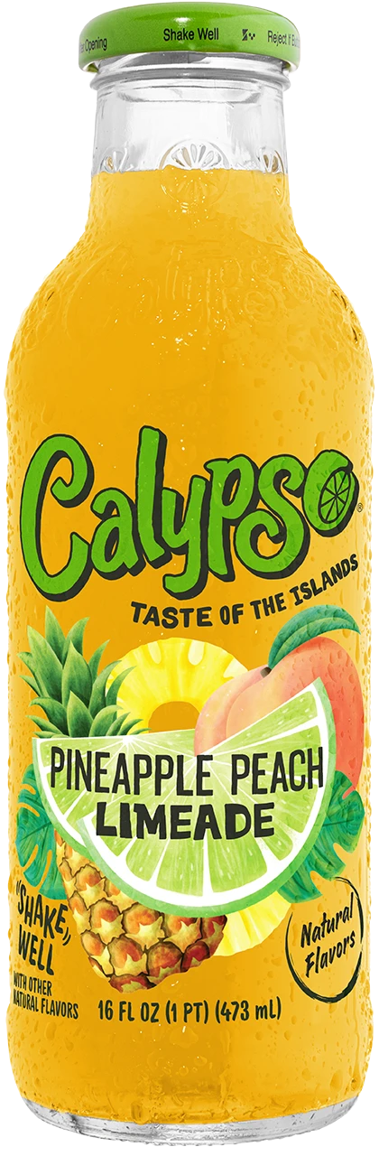 CALYPSO PINEAPPLE PEACH LIMEADE 16OZ
