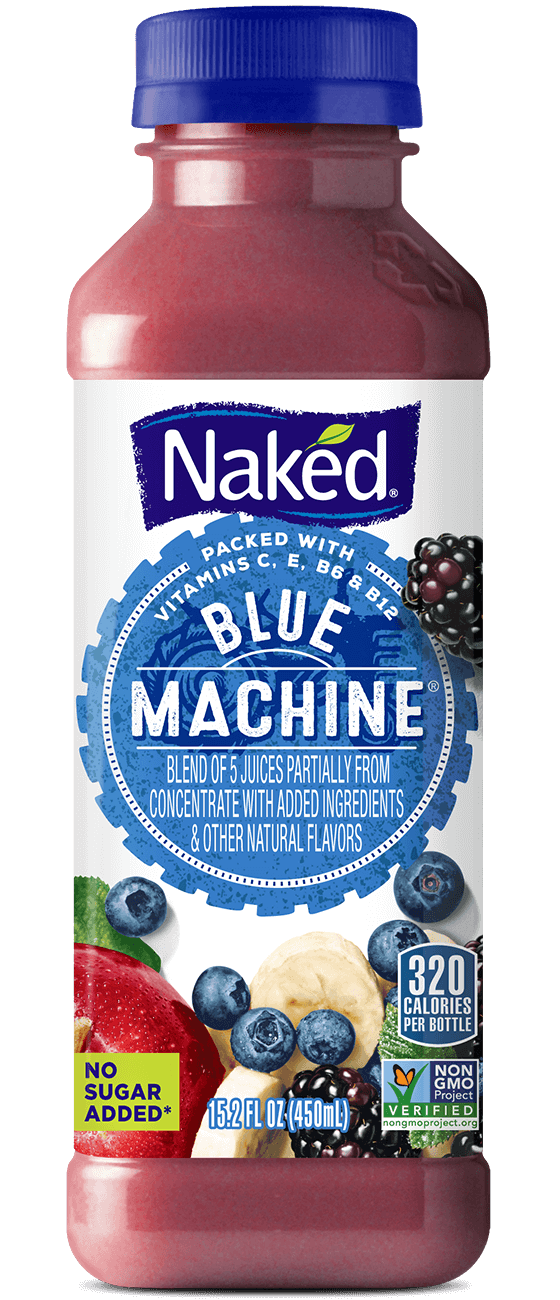 NAKED JUICE BLUE MACHINE 100% JUICE SMOOTHIE BLEND 15.2OZ