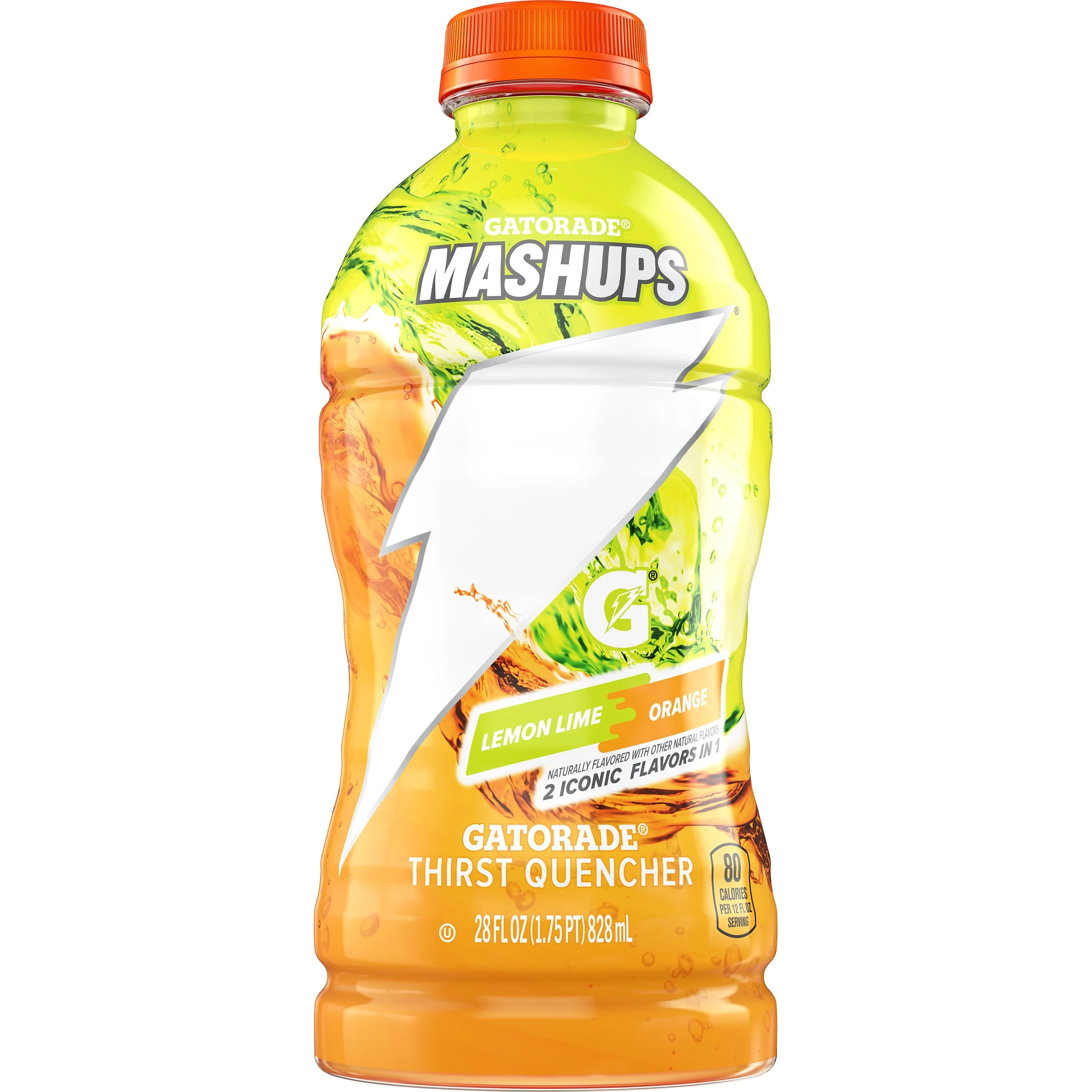 GATORADE MASHUPS THIRST QUENCHER LEMONLIME/ORANGE 28OZ