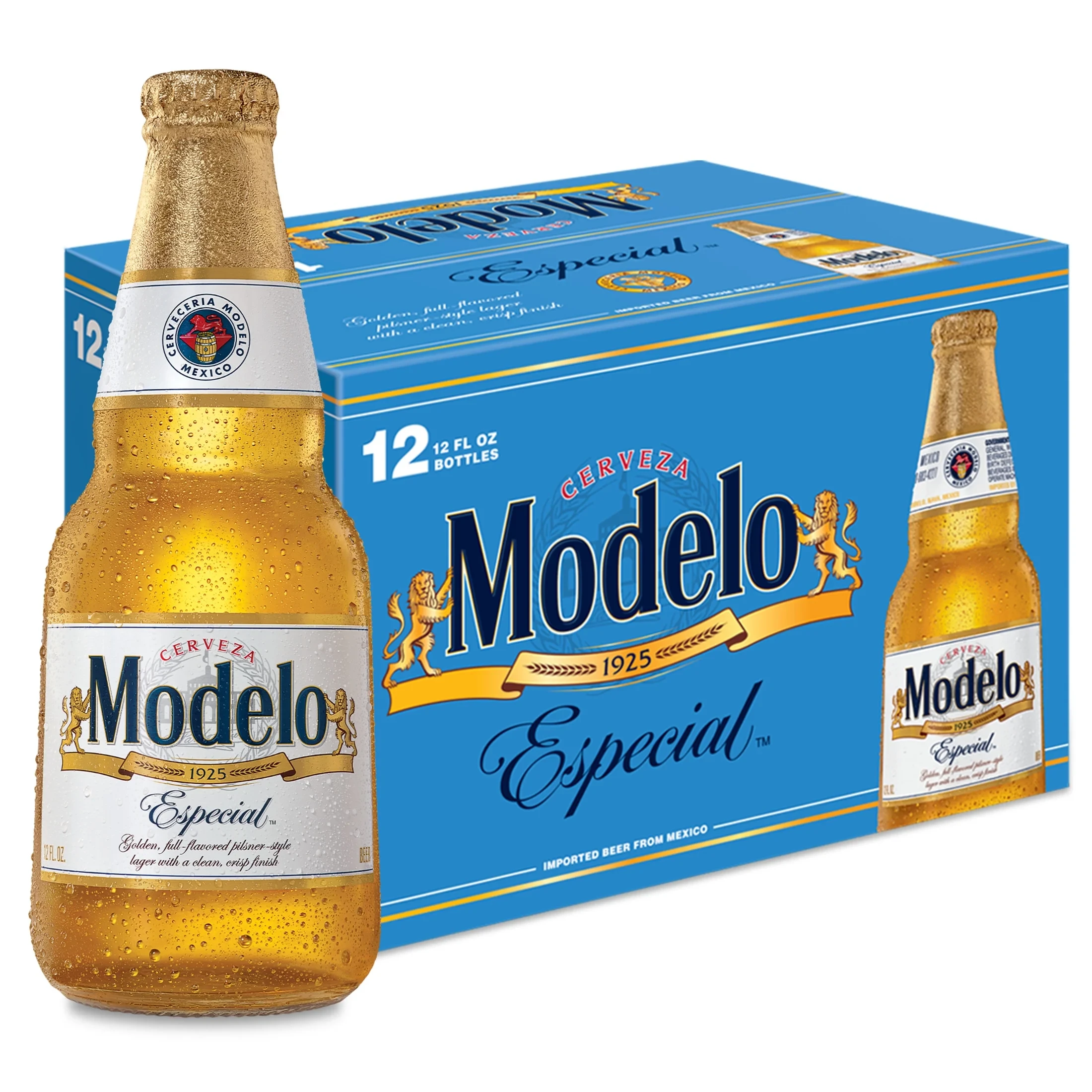 MODELO ESPECIAL MEXICAN LAGER BEER BOTTLES 12PK