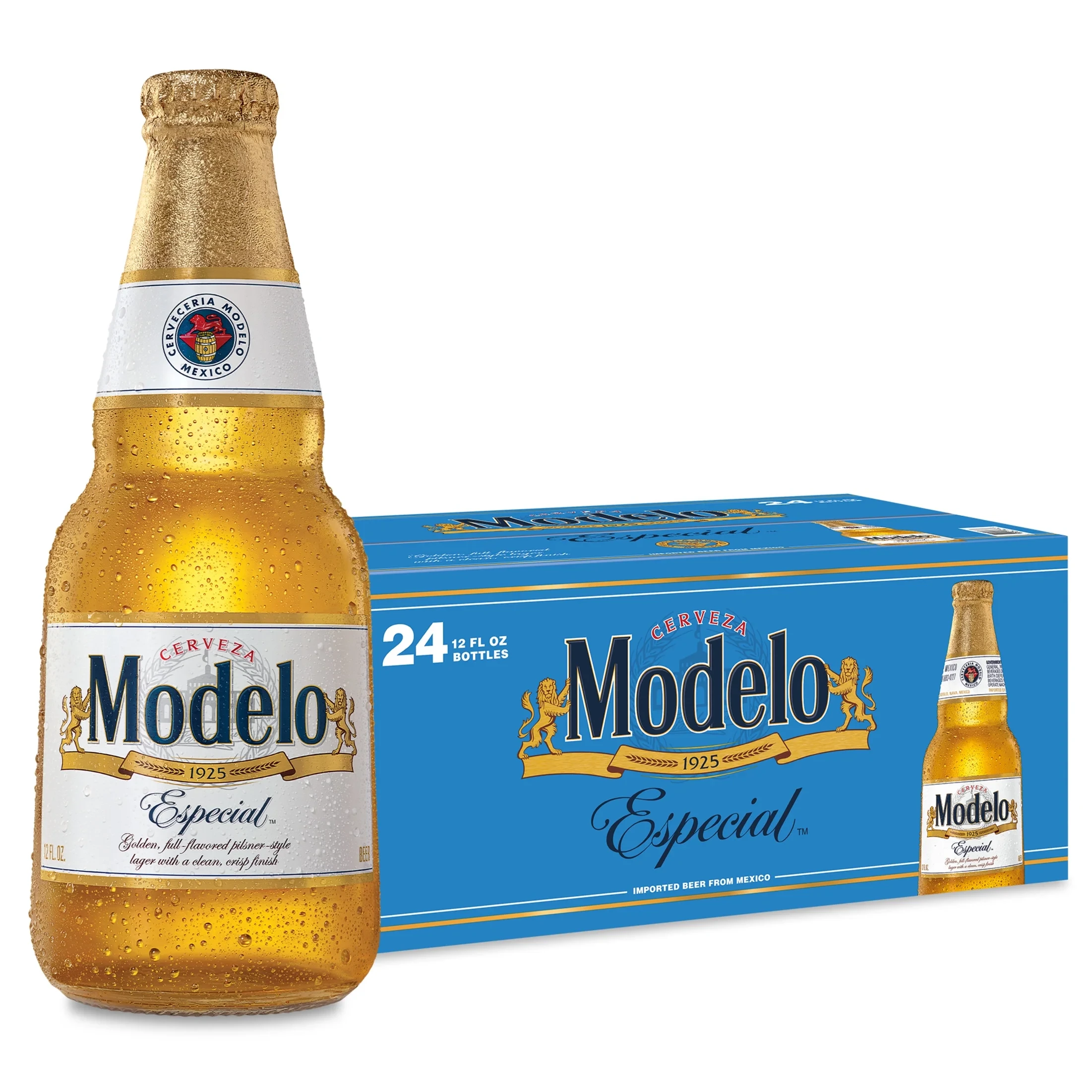 MODELO ESPECIAL MEXICAN LAGER BEER BOTTLES 24PK
