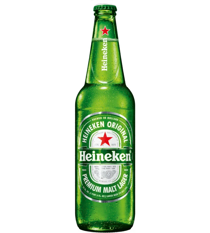 HEINEKEN PREMIUM MALT LAGER BEER BOTTLE 22OZ