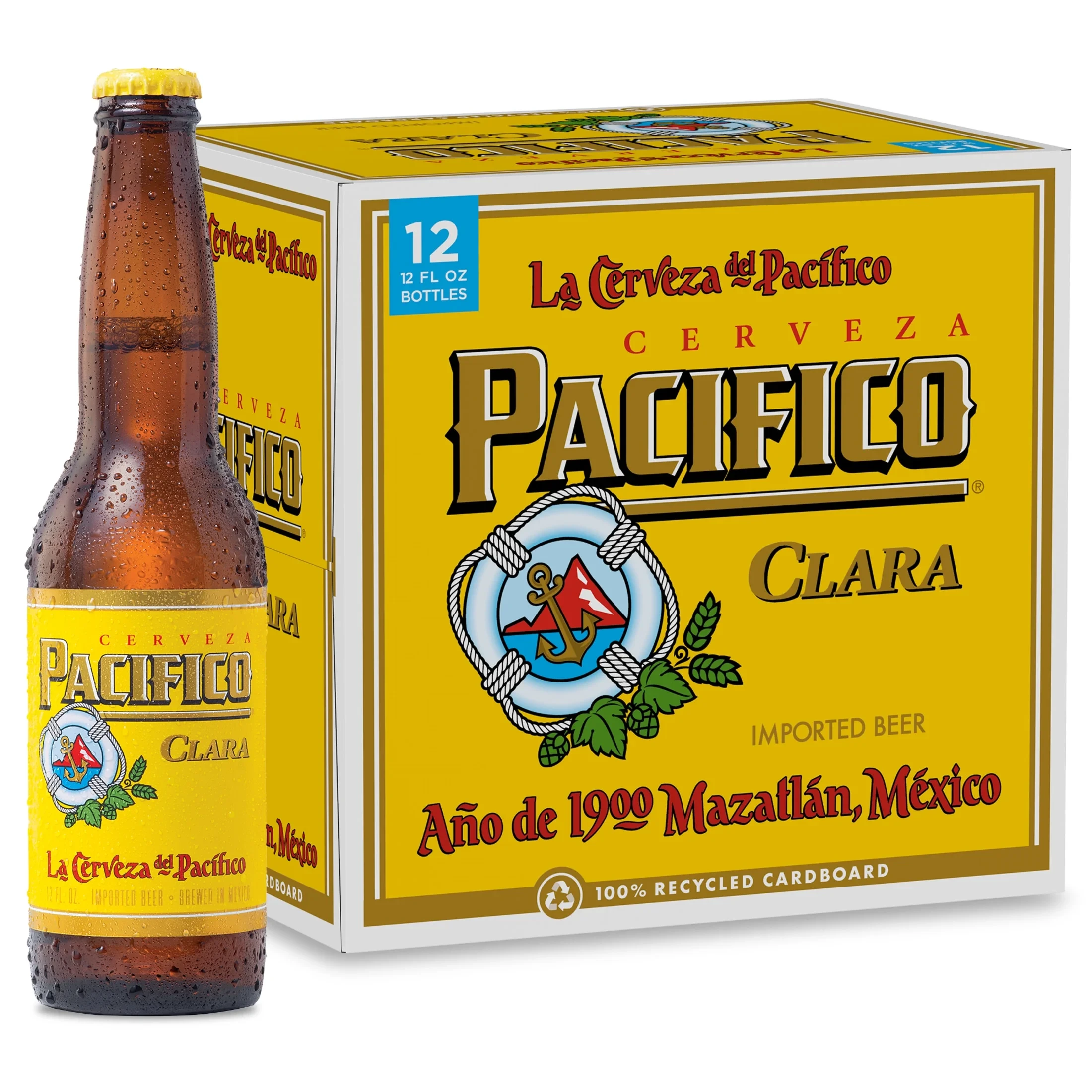 PACIFICO CLARA CERVEZA BOTTLES 12PK