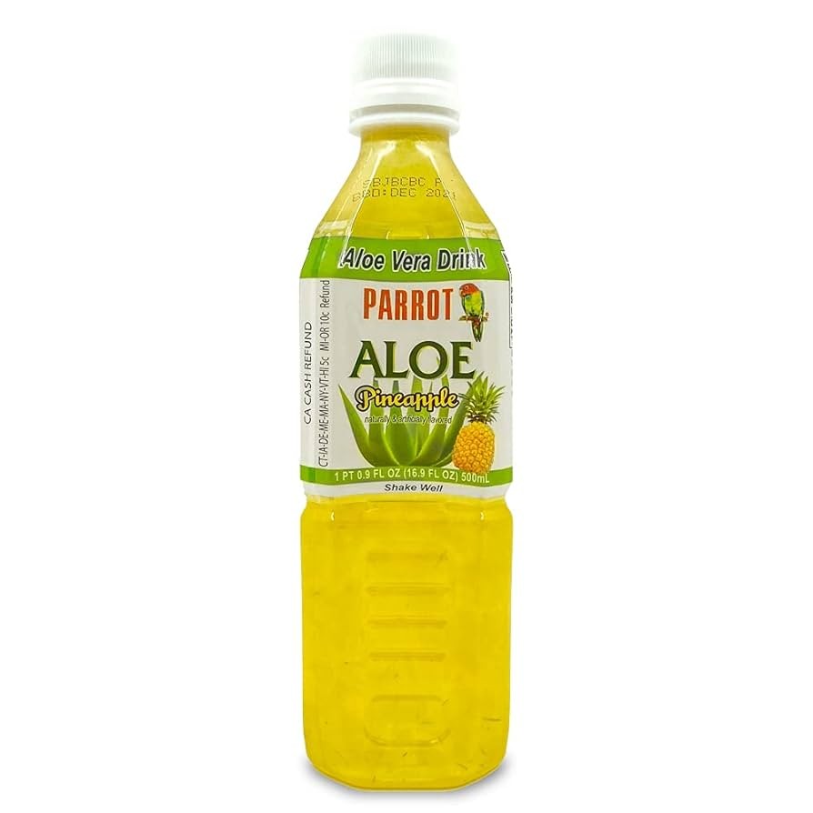PARROT ALOE VERA DRINK PINEAPPLE 16.9OZ