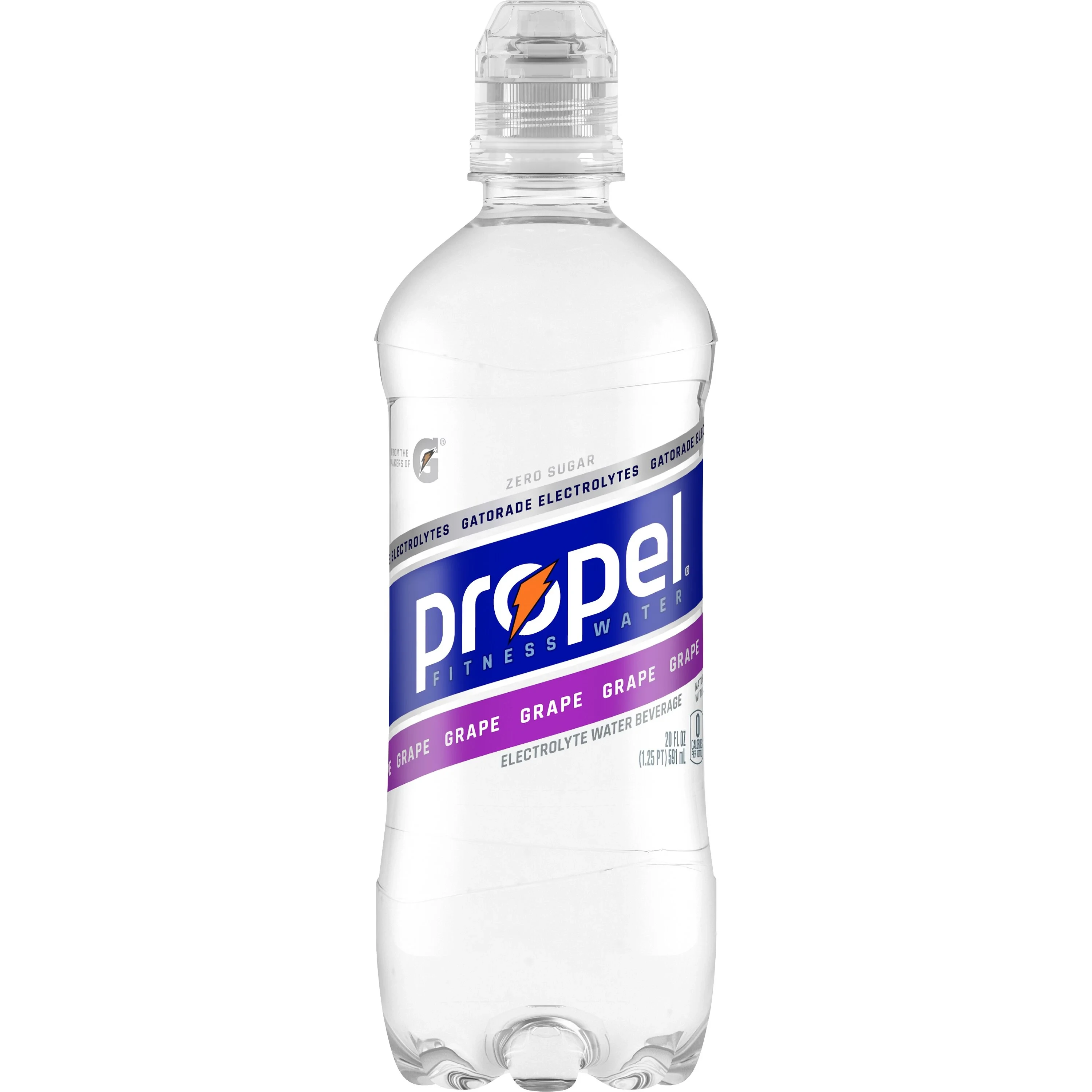 PROPEL ZERO GRAPE ELECTROLYTE WATER BOTTLE 20OZ