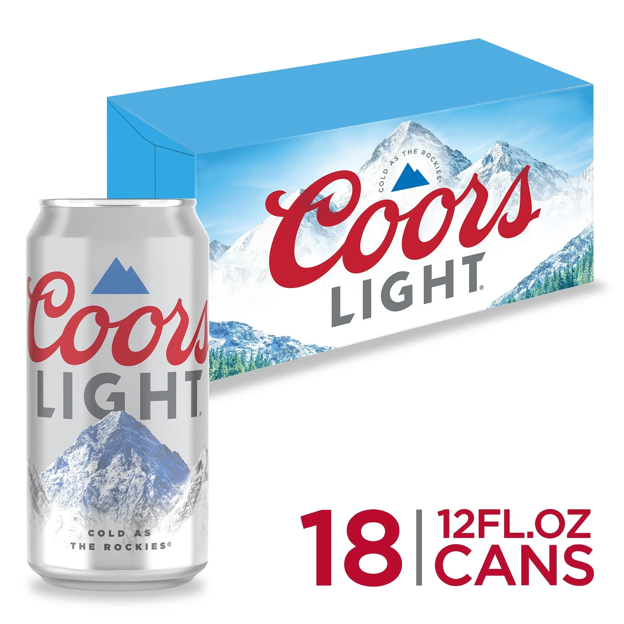COORS LIGHT BEER CAN 18PK