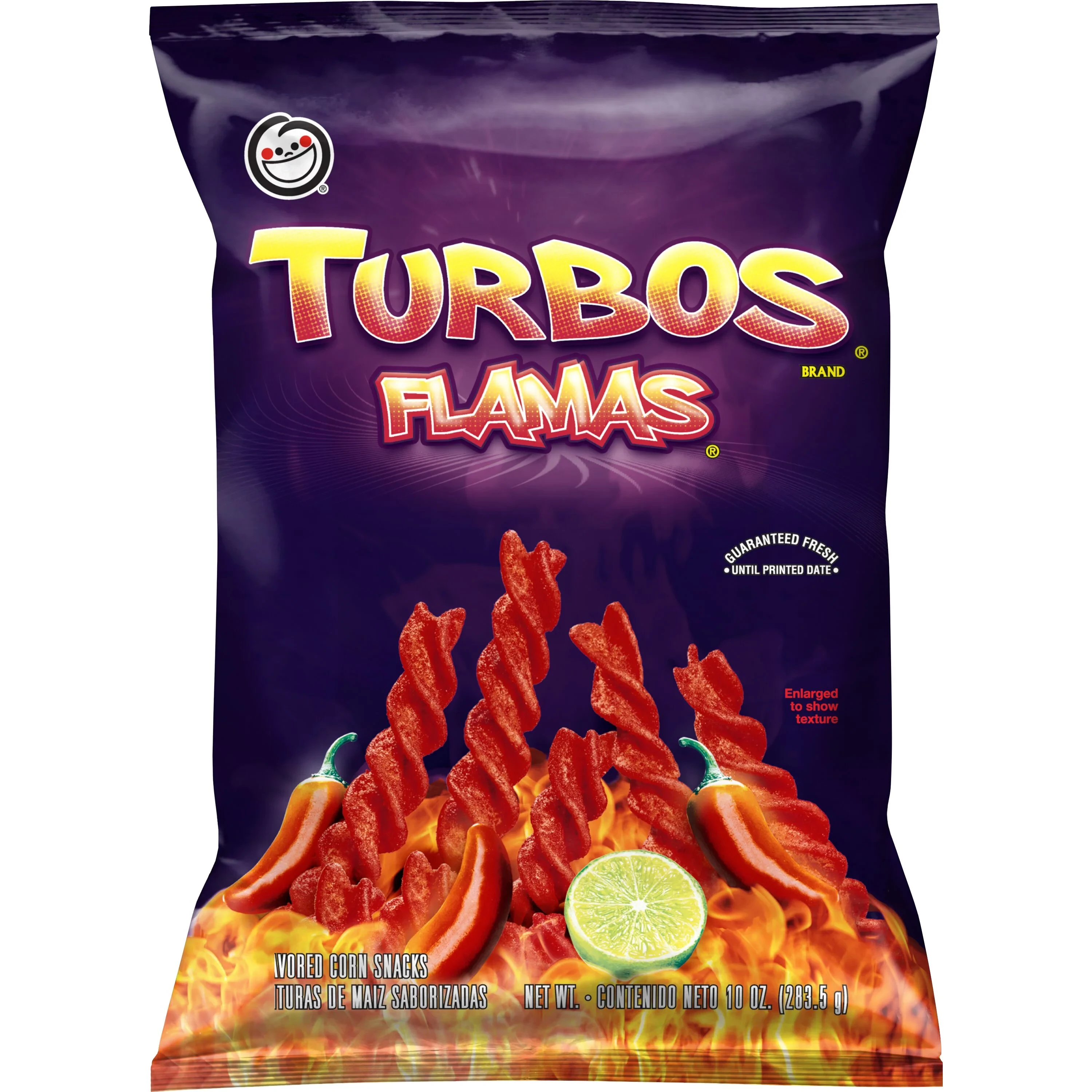 TURBOS FLAMAS FLAVORED CORN SNACKS 3.5OZ
