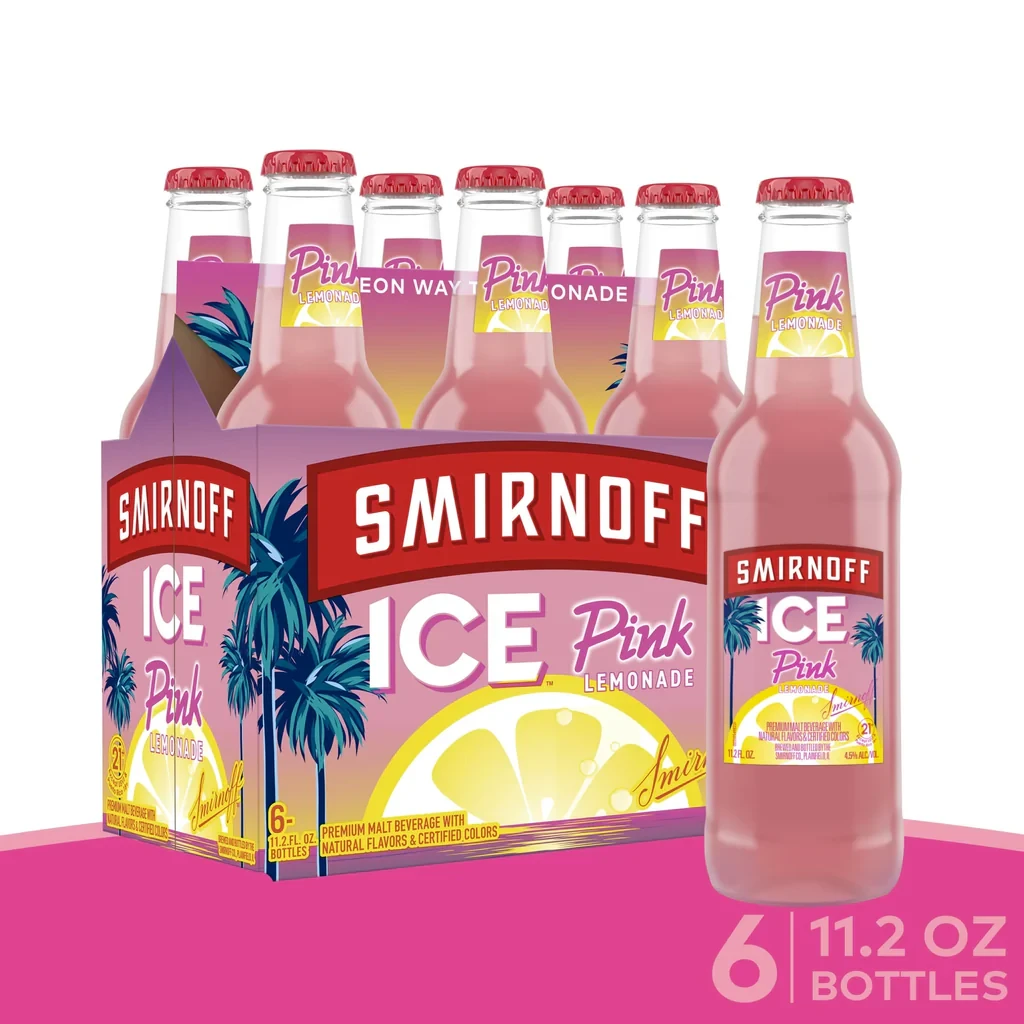 SMIRNOFF ICE PINK LEMONADE 6PK