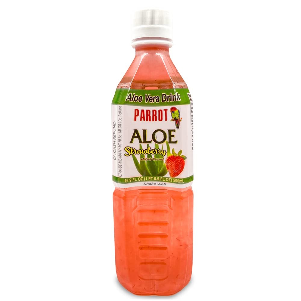 PARROT ALOE VERA DRINK STRAWBERRY 16.9OZ