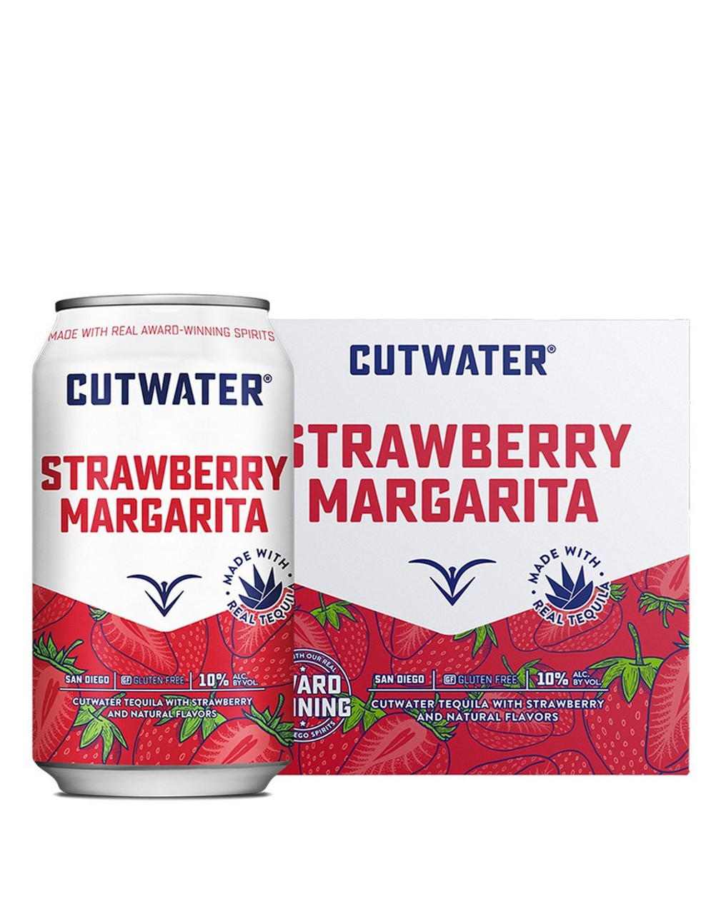 CUTWATER STRAWBERRY MARGARITA COCKTAIL CANS 4PK