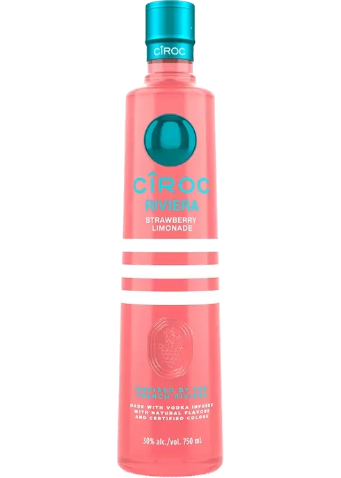 CIROC RIVIERA STRAWBERRY LEMONADE VODKA 750ML