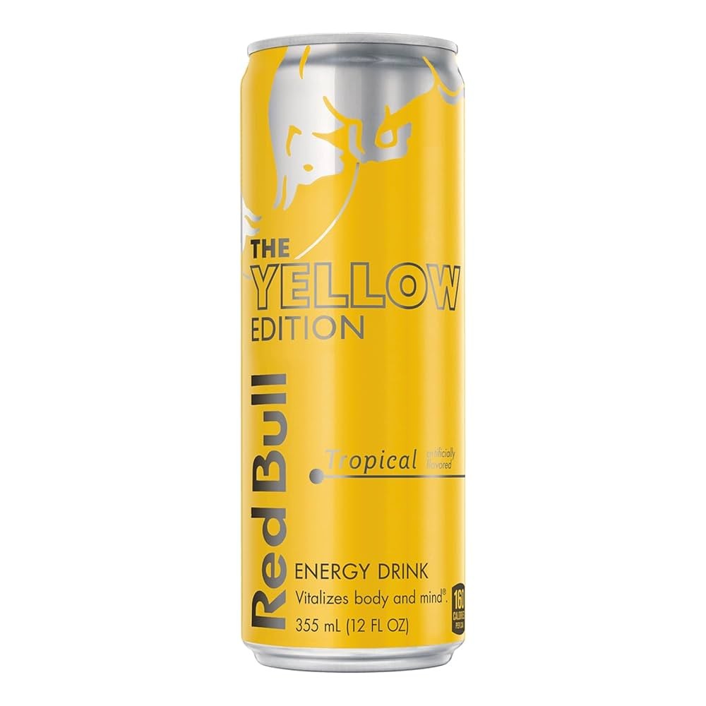 REDBULL YELLOW EDITION TROPICAL ENERGY DRINK 12OZ