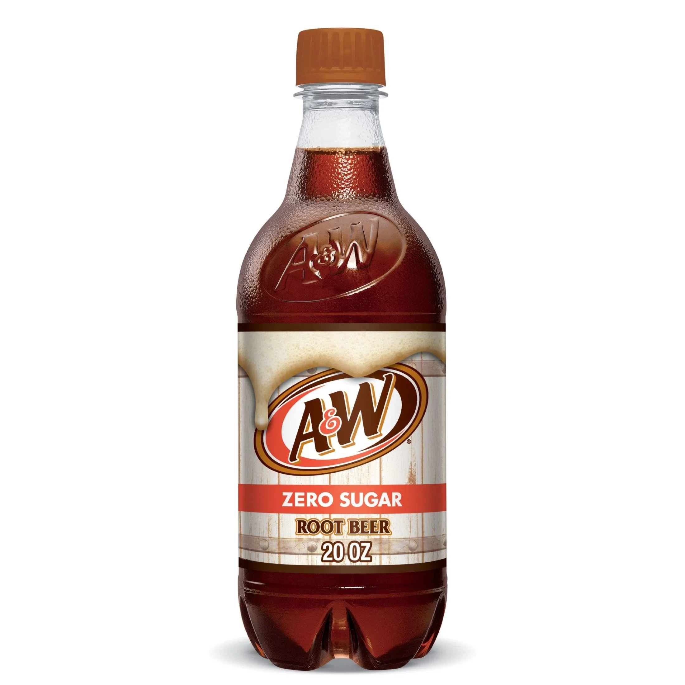 A&W ROOT BEER ZERO SUGAR SODA 20OZ